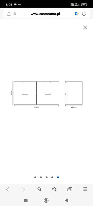 Szafka ze zlewem łazienkowa zielony / butelkowy HIMALIA GoodHome NOWA!