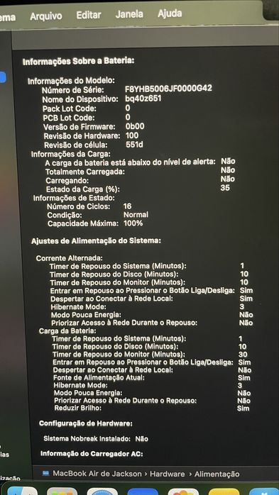 Macbook M4  ( 1 mês de uso )