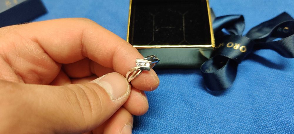 Anel 3 ZIRCs Prata 925/10