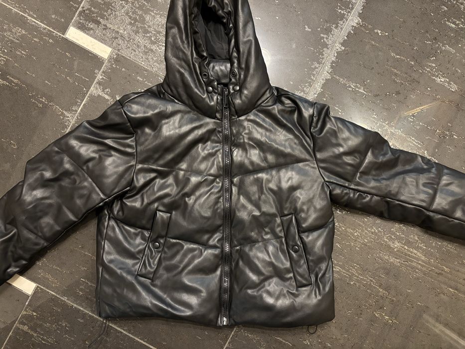 Куртка Чорна Кожана PULL & BEAR