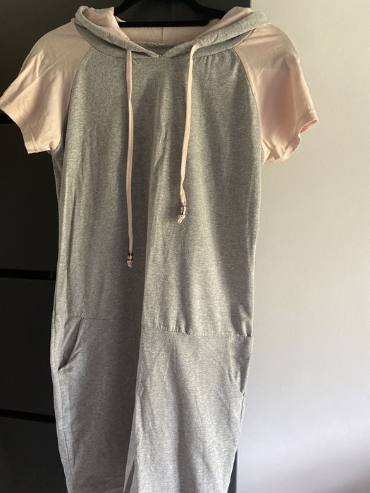 Tunika/ sukienka dresowa szara uniwersalna