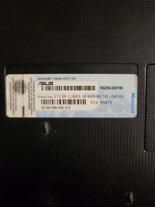 Нет бук Asus  260ммх18мм