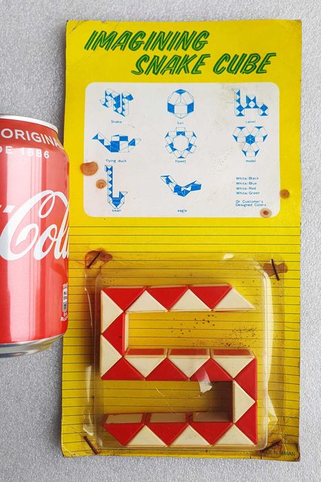 Antigo Jogo VTG Original ~ "IMAGINING SNAKE CUBE" ~ Taiwan ~ Anos 80