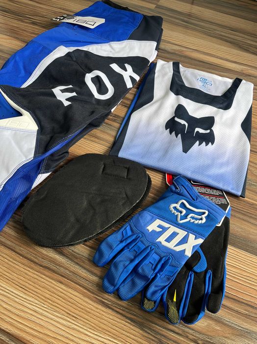 Strój FOX MX 180 (LEAN BLUE)(cross,quad,enduro,mtb,dh)