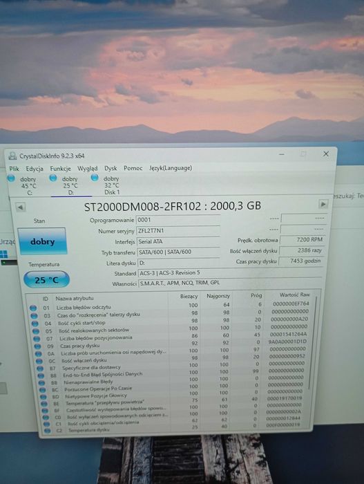 Dysk HDD 2tb Seagate Barracuda 7200RMP