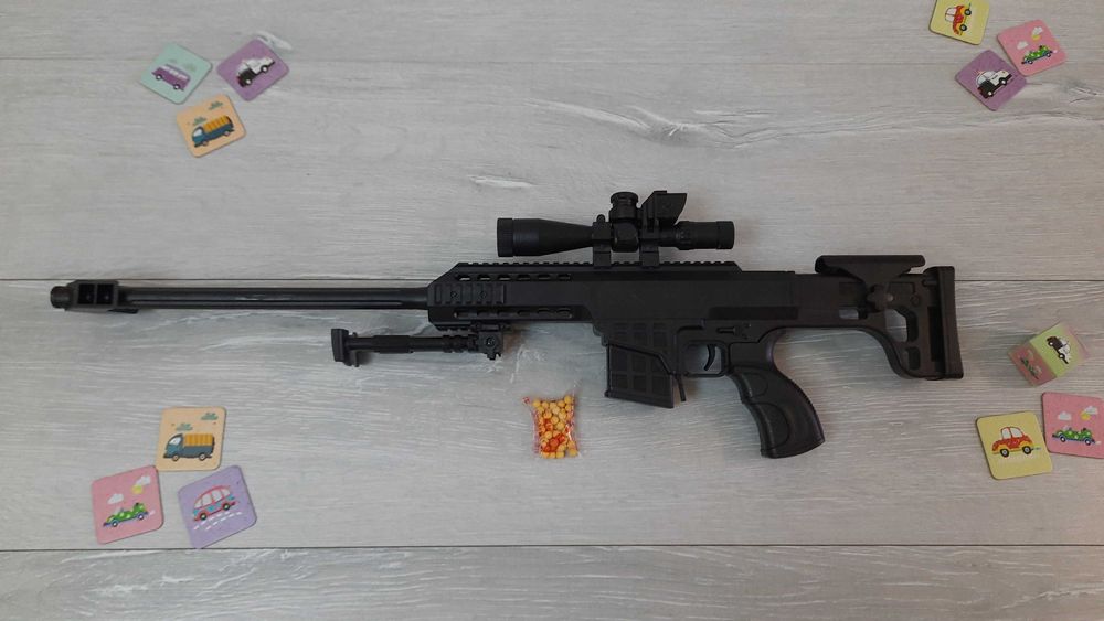 Снайперская детская винтовка 64см, на пульках 6мм, 991