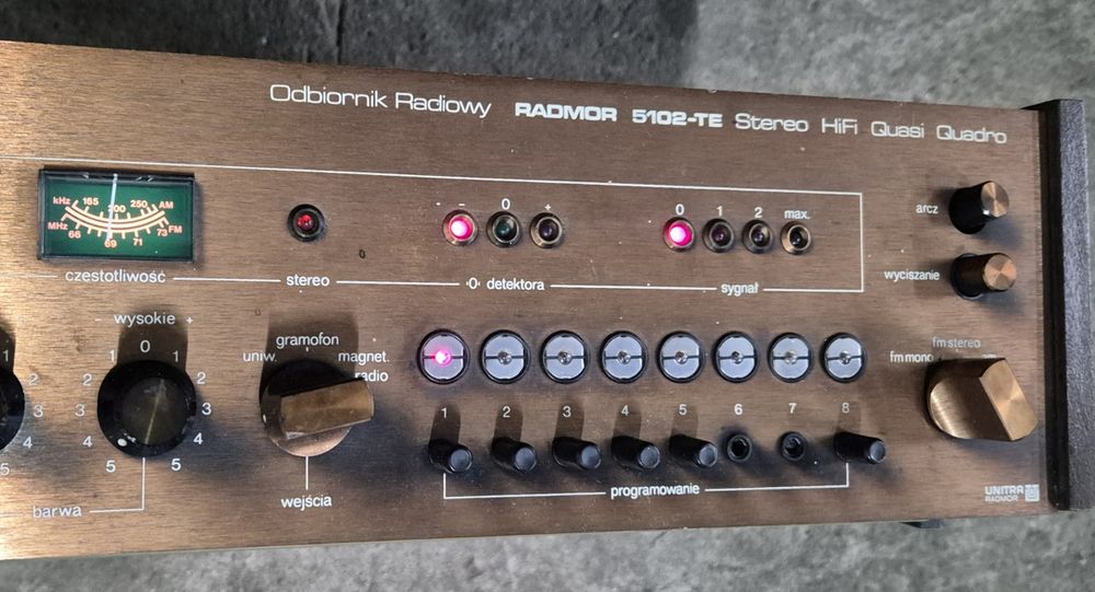 Amplituner Wzmacniacz Radmor 5102 TE - Brązowy