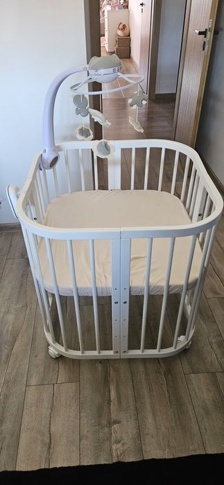 Łóżeczko Waldin 7w1 białe komplet Jak Nowe