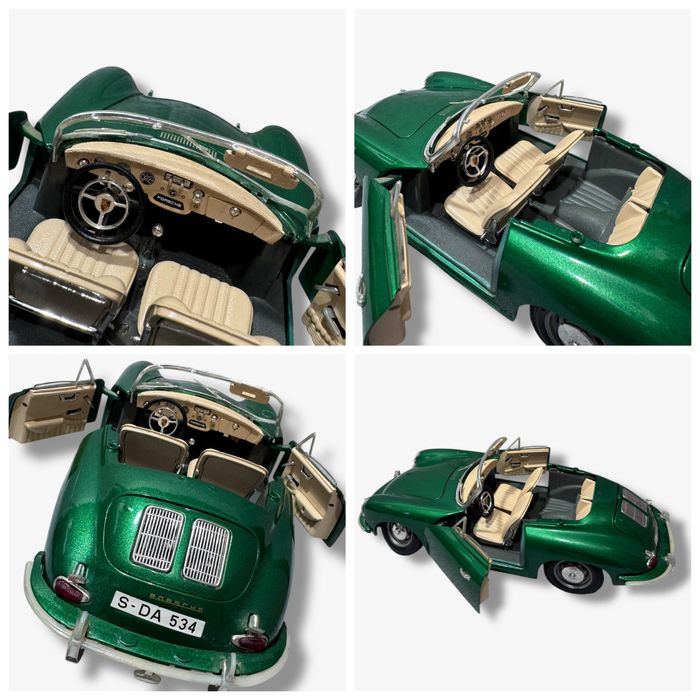 Miniatura Porsche 356B Cabriolet Verde (1961)