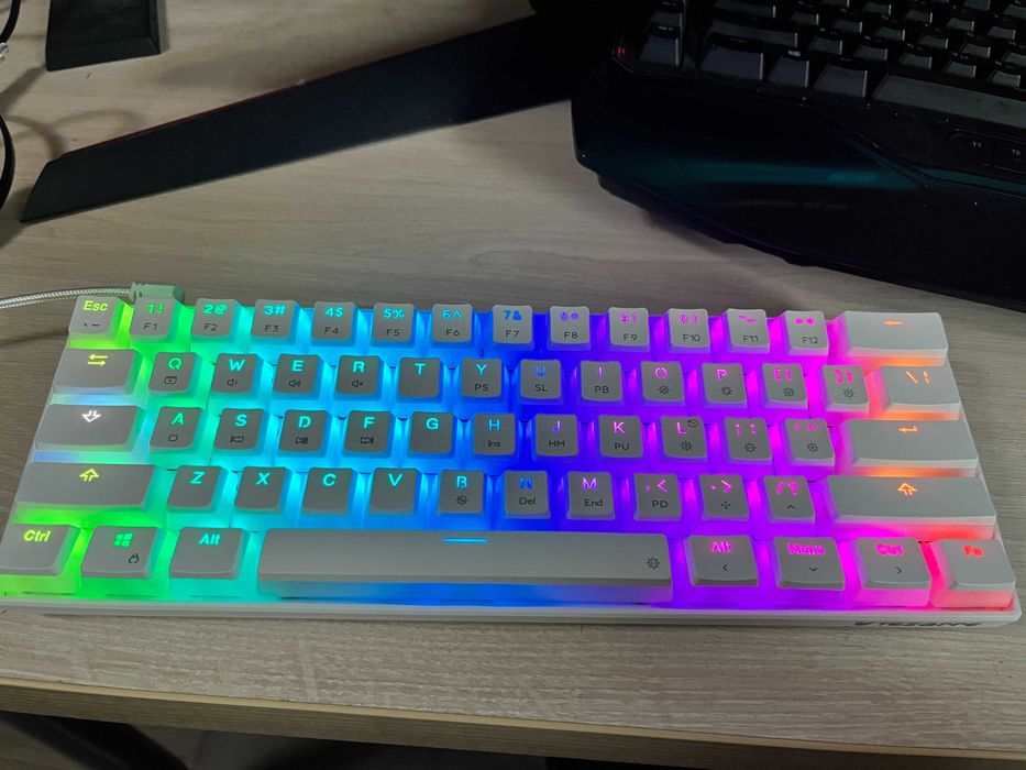 Tezarre TK61 60% Hotswap Mechanical Keyboard PBT Pudding Keycaps