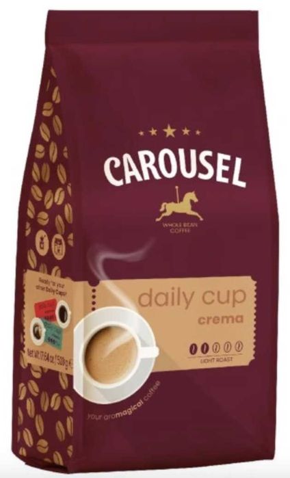 Carousel Coffee Daily Cup Crema kawa ziarnista 500g