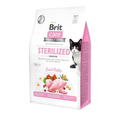 Brit Care Cat Grain-Free Sterilized Sensitive 7 кг( кролик)