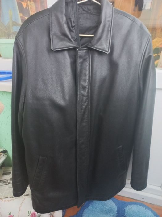 Кожана зимова куртка 4xl