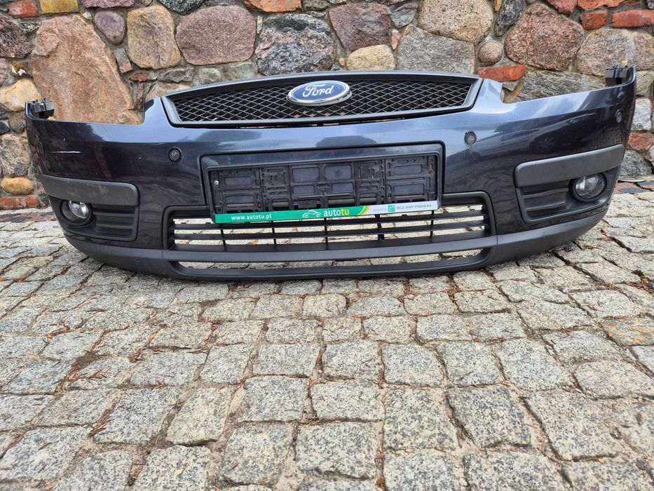 ford c-max mk1 focus mk2 zderzak przód przedni szary metalic halogeny pdc