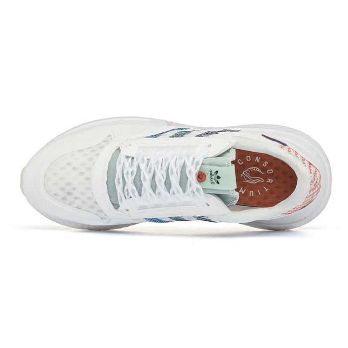 Мужские кроссовки Adidas ZX 500 White Premium. 41-45