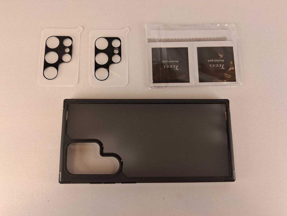 Y174 Etui + Szkło Aparatu Samsung Galaxy S22 Ultra Czarne