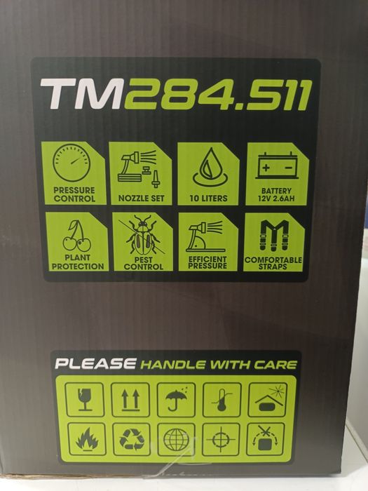 Opryskiwacz akumulatorowy plecakowy 10l  TOOLME TM 284 Komis Madej sc.