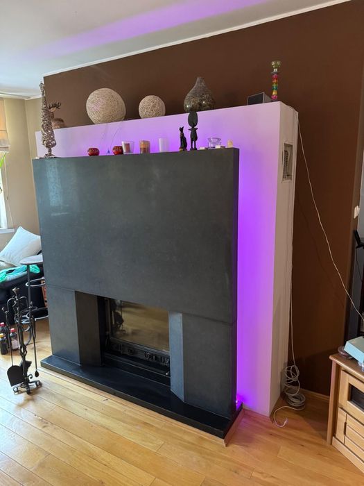 Kominek żeliwny z granitu