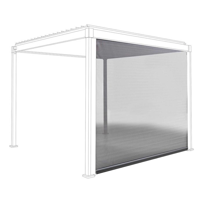 Ściana boczna, roleta opuszczana, ekran do pergoli Mirador Solid 80