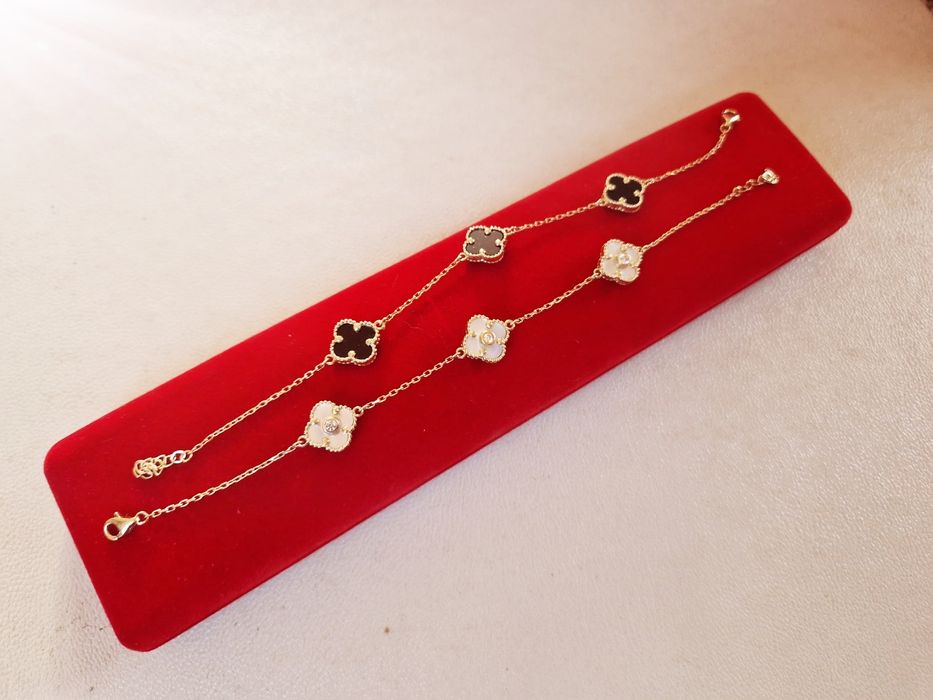 Złota bransoletka Van Cleef 585