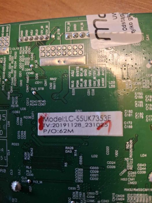 Płyta główna do tv sharp 50"