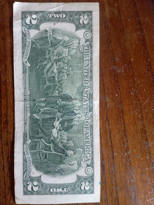 Nota de 2 dólares americanos 2013 Série E - Bom estado de conservação.