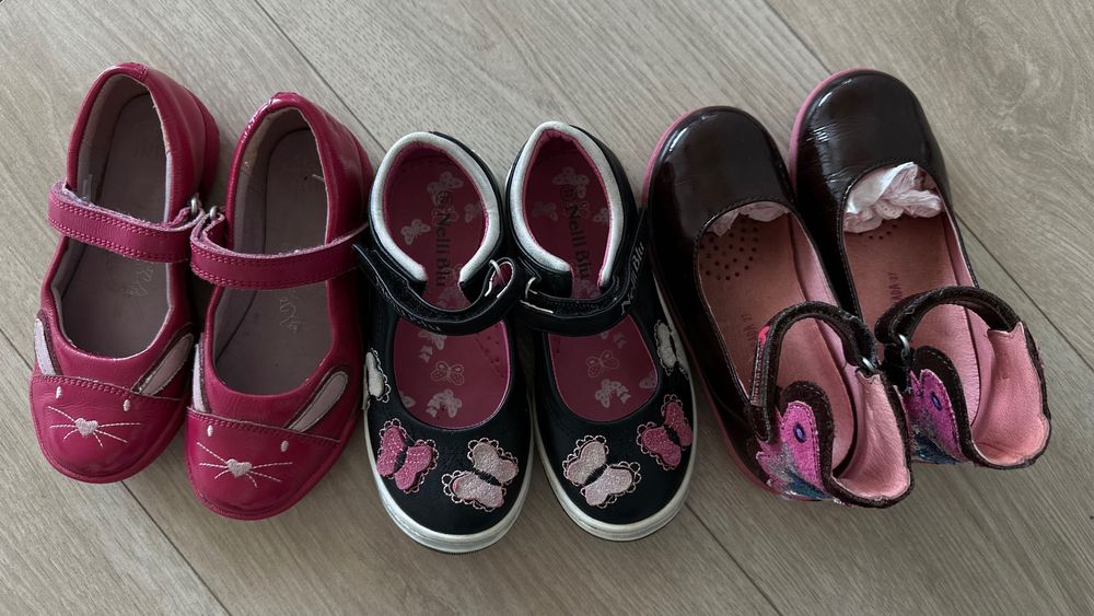 Туфлі шкіра для дівчинки лак розмір 27