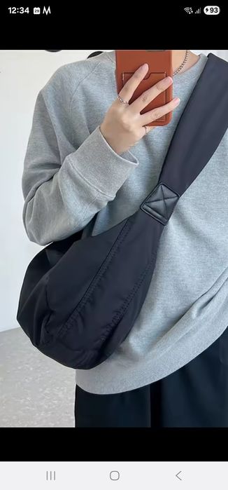 Hit crossbody czarny unisex torebka nerka męska