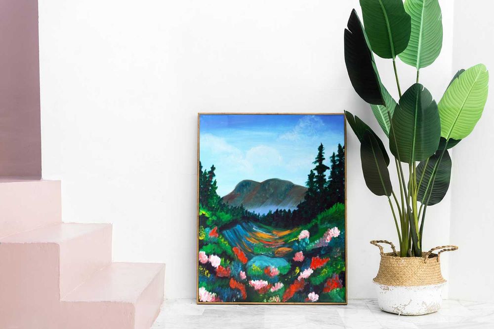 Dolina Kwitnąca, obraz 60x50x2 cm