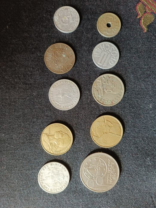 Moedas francesas alemãs antigas