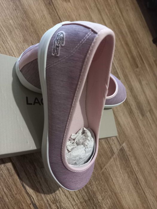 Baleriny trampki Lacoste 35,5 nowe