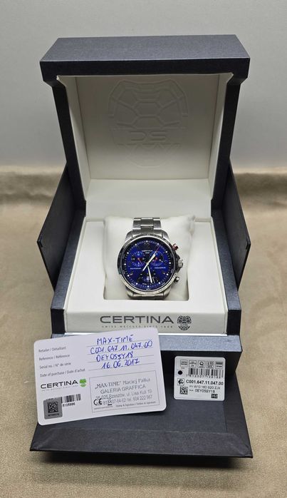 Zegarek męski Certina Sport DS Podium Big Chrono C001.647.11.047.00