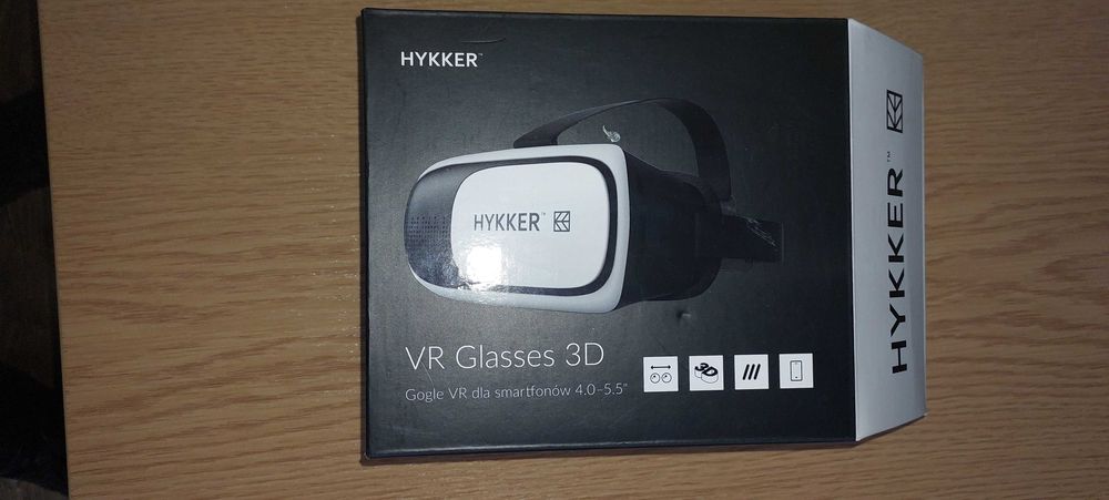 Hykker VR Glasses 3D – gogle VR do smartfona 4.0–5.5 cala