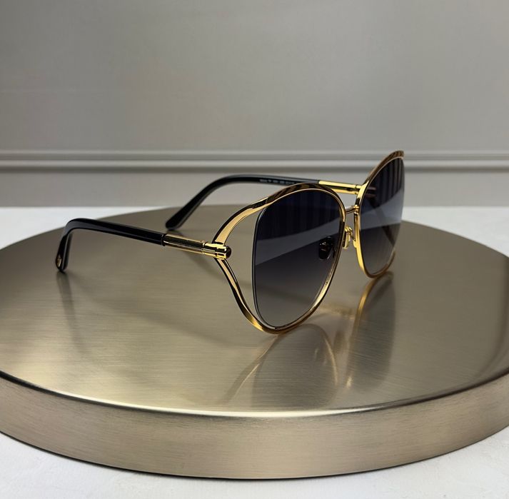 Сонцезахисні окуляри Tom Ford FT1091 золоті метелик сіра лінза жіночі оригінал