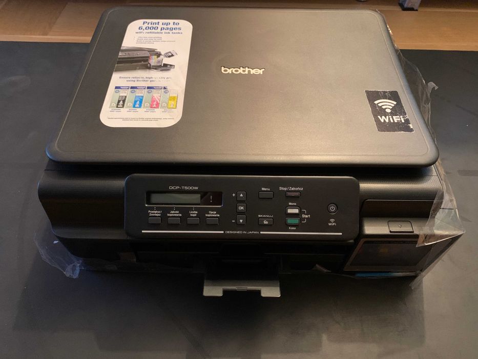 drukarka atramentowa Brother  DCP - T500W, m.in. zalana tuszem wewnatrz, na części