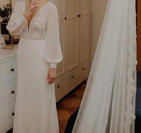 Piękna suknia ślubna Elizabeth Passion r. S (cena do negocjacji)