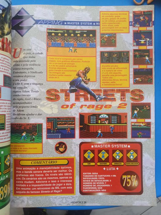 Revista coleção sega ano 1994/mega drive master sistem game gear