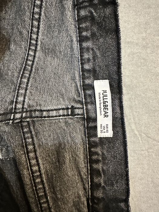 Джинсові шорти Pull&Bear графітові, розмір EUR 40 (L)