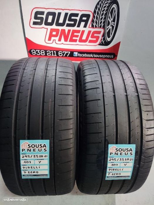 2 pneus semi novos 295-35r21 pirelli - oferta dos portes