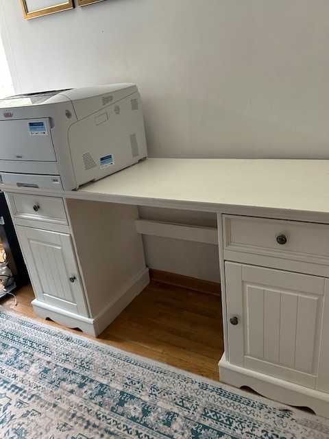 Biurko  w stylu prowansalskim sosnowe Belluno Elegante biały