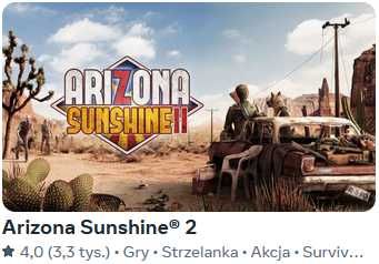 Gry Oculus Meta Quest 2 / 3 / 3s - Arizona Sunshine 2