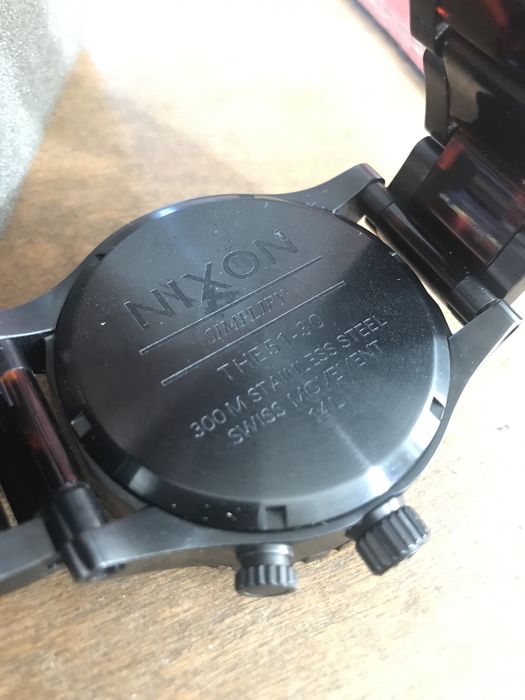 Relógio Nixon the 51-30 tide dark wood black