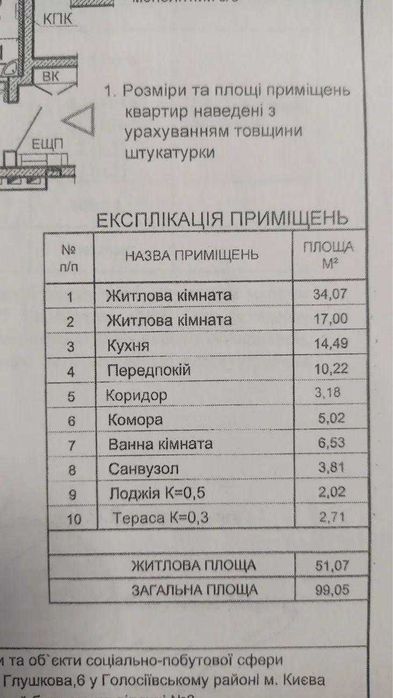 Продаж двухкімнатної квартири 99м2 вул. Василя Касіяна /метро Іподром 3хв / ВДНГ