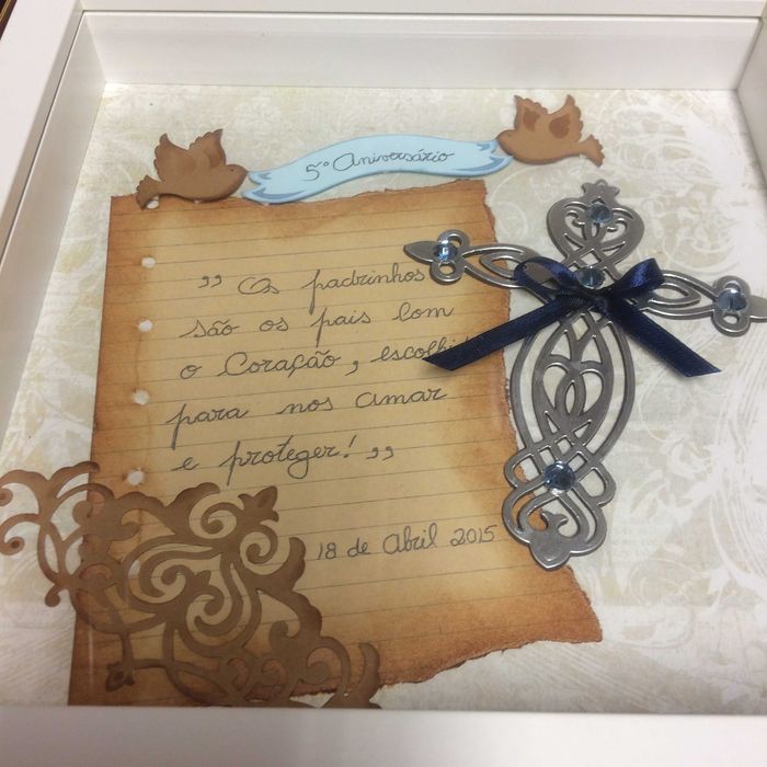 Lembrança Aniversário Batizado - Moldura Personalizada