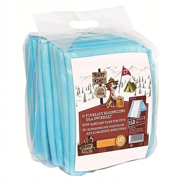 Podkłady higieniczne maty dla psa do sikania BARRY KING 45x60/10szt