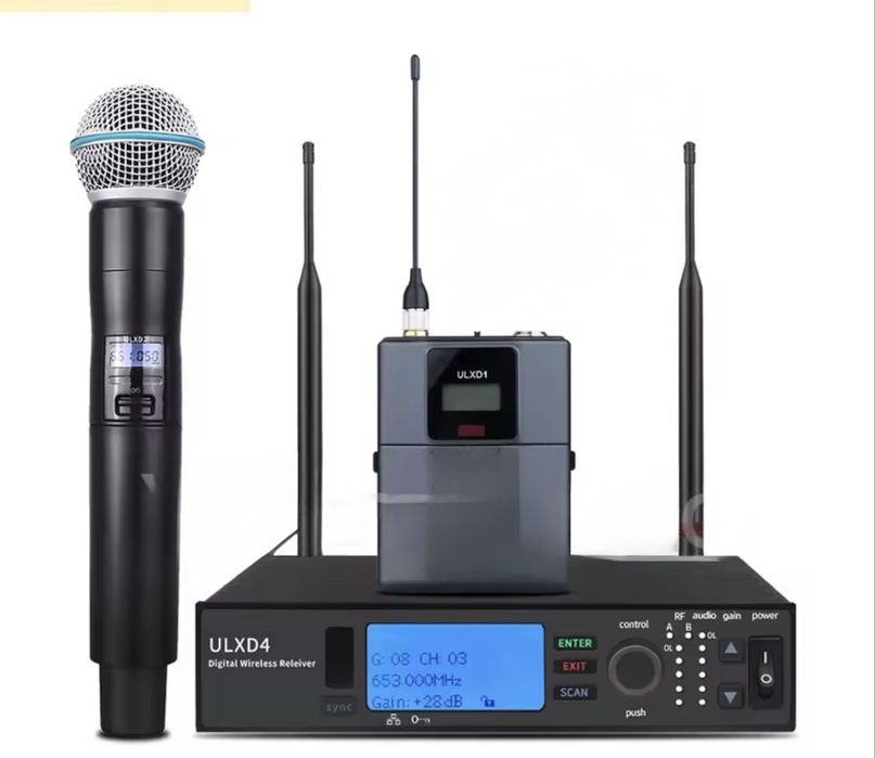 Shure ULXD Beta58,ручний мікрофон,поясний передавач,гарнітура,петличка