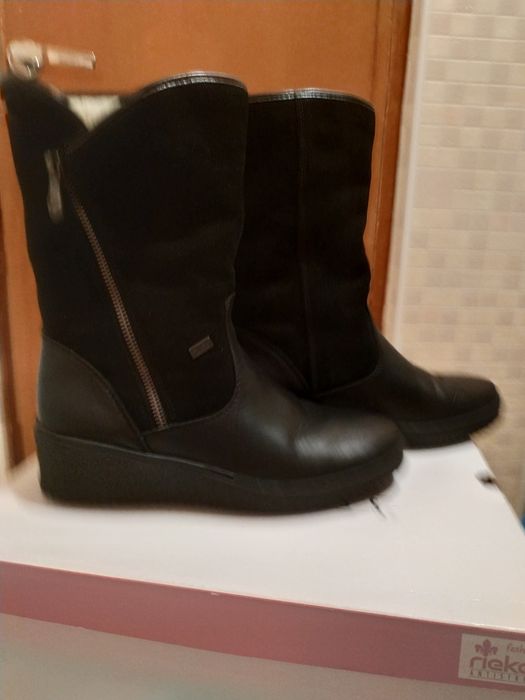 Сапоги кожаные,отличного качества,,Rieker,,