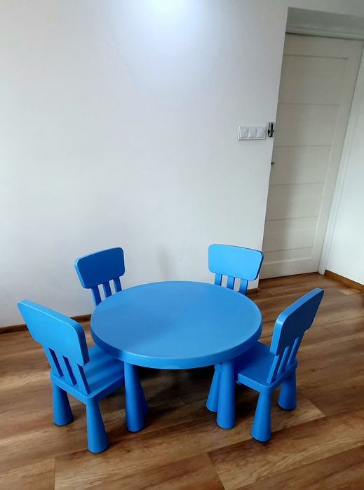 Stolik i 4 krzesła mamut ikea
