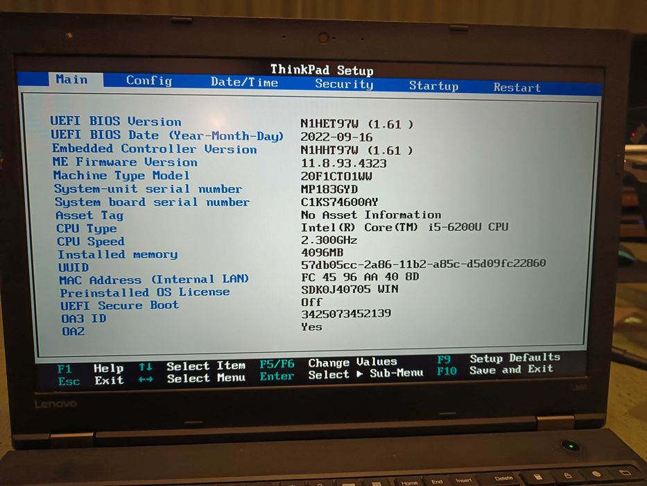 Lenovo L560 płyta, matryca, klawiatura