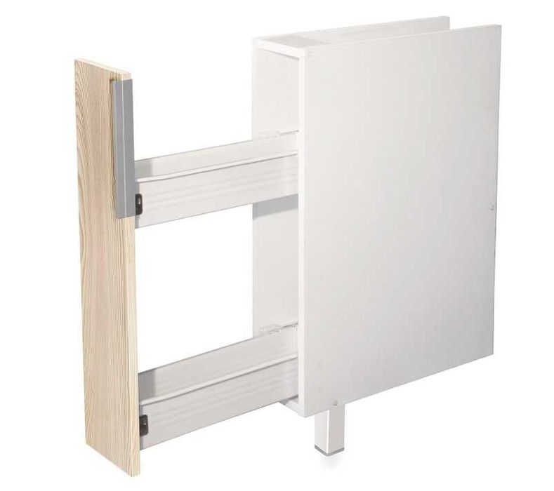 Szafka dolna do kuchni z regałem na przyprawy jesion wyciągana Berlioz